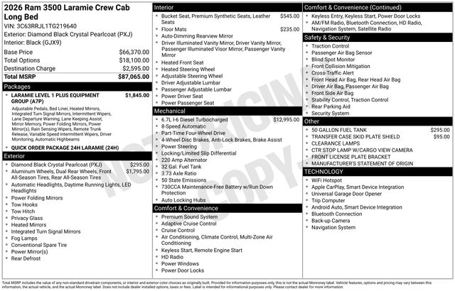 2026 RAM Ram 3500 Pickup Laramie's photo