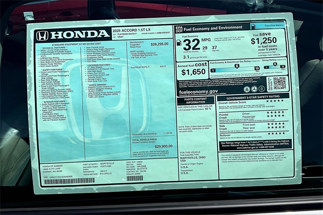 2025 Honda Accord LX photo 26