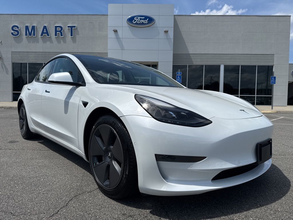 Used 2021 Tesla Model 3 Base with VIN 5YJ3E1EAXMF871503 for sale in South Boston, VA