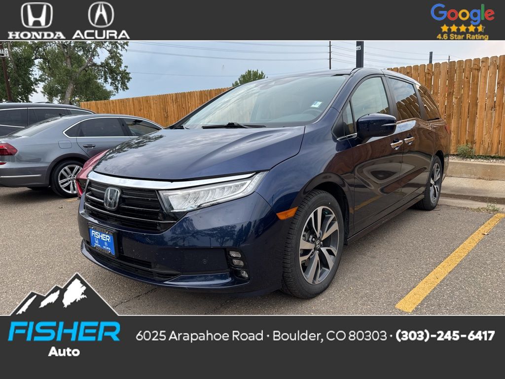 Used 2021 Obsidian Blue Pearl Honda Touring image 1