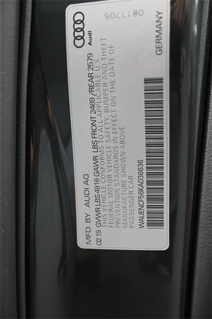 2019 Audi A5 Premium Plus 45 TFSI Quattro photo 2