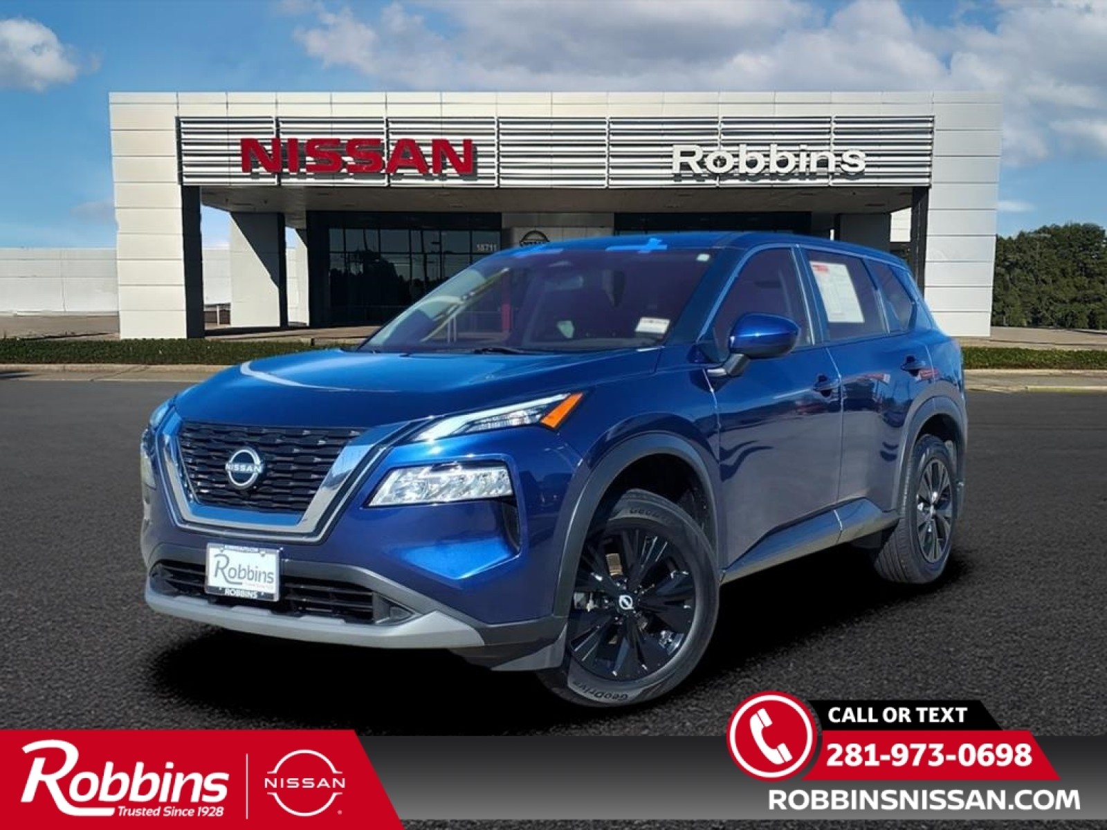 2023 Nissan Rogue SV Blue at Sterling McCall Nissan