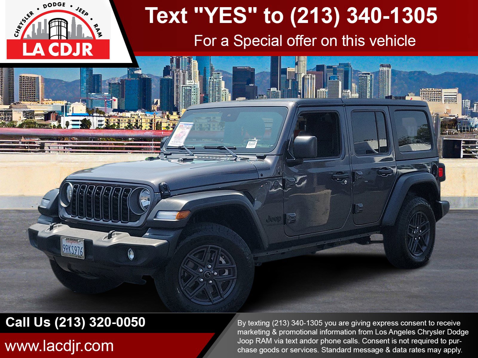 Used 2025 Granite Crystal Metallic Clearcoat Jeep Sport S image 1