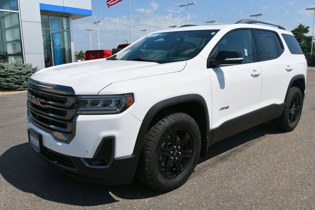 Used 2023 GMC Acadia AT4 with VIN 1GKKNLLSXPZ183927 for sale in North Branch, Minnesota