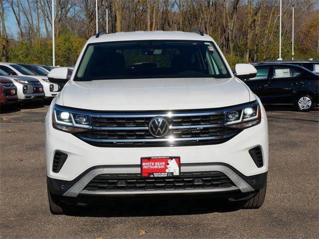 Used 2021 Volkswagen Atlas SE w/Tech with VIN 1V2HR2CA7MC606245 for sale in White Bear Lake, Minnesota