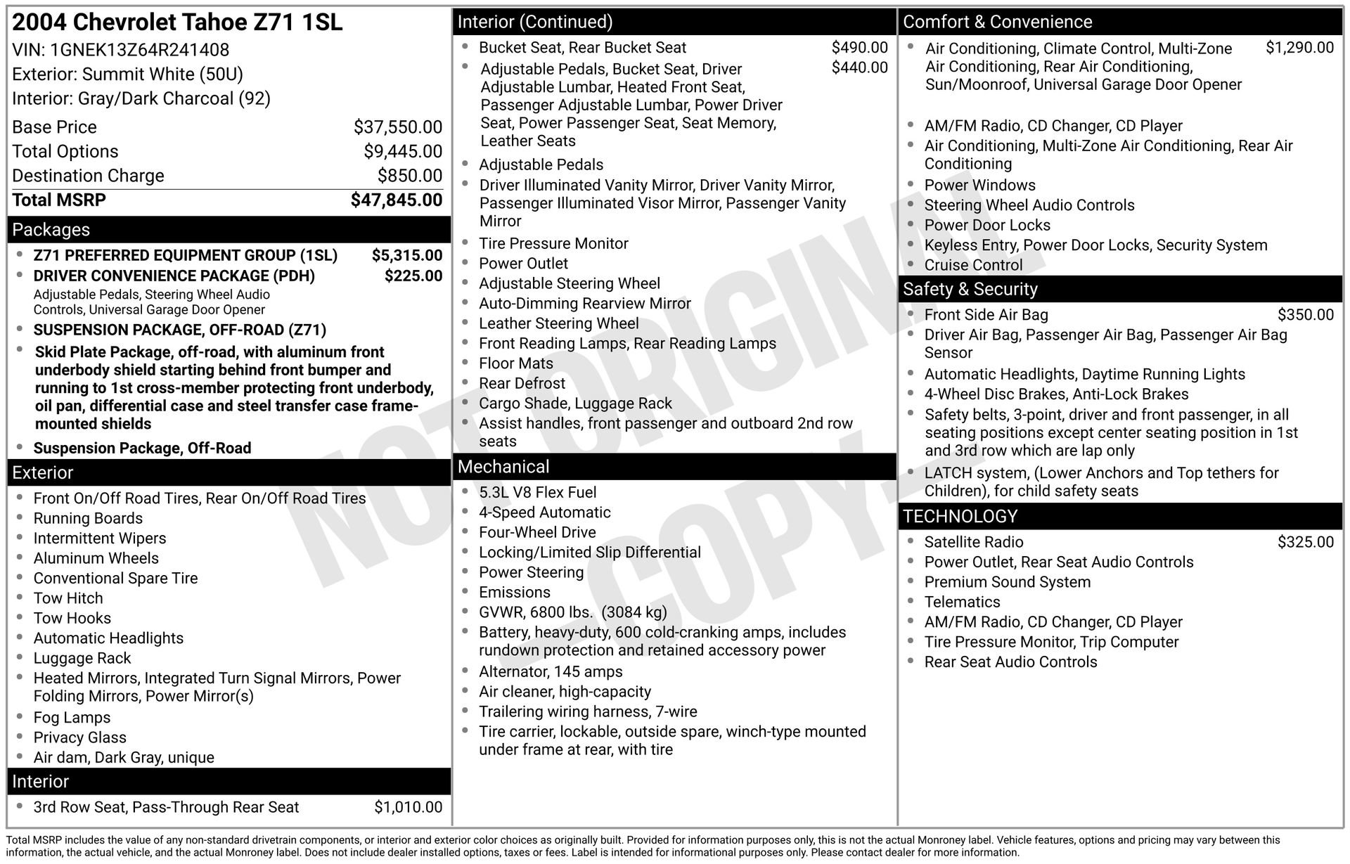 2004 Chevrolet Tahoe LS's photo