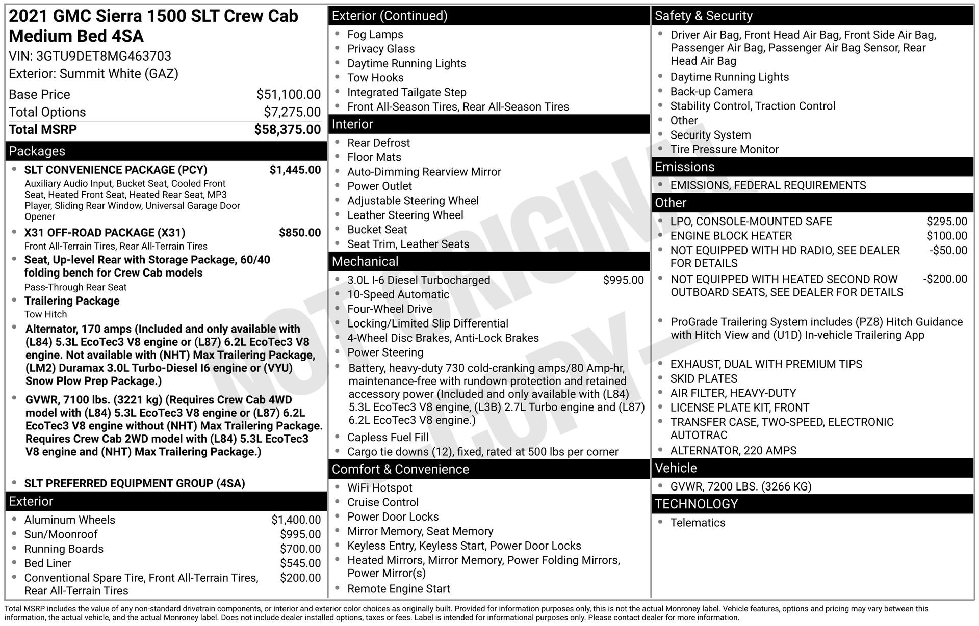 2021 GMC Sierra 1500 SLT's photo