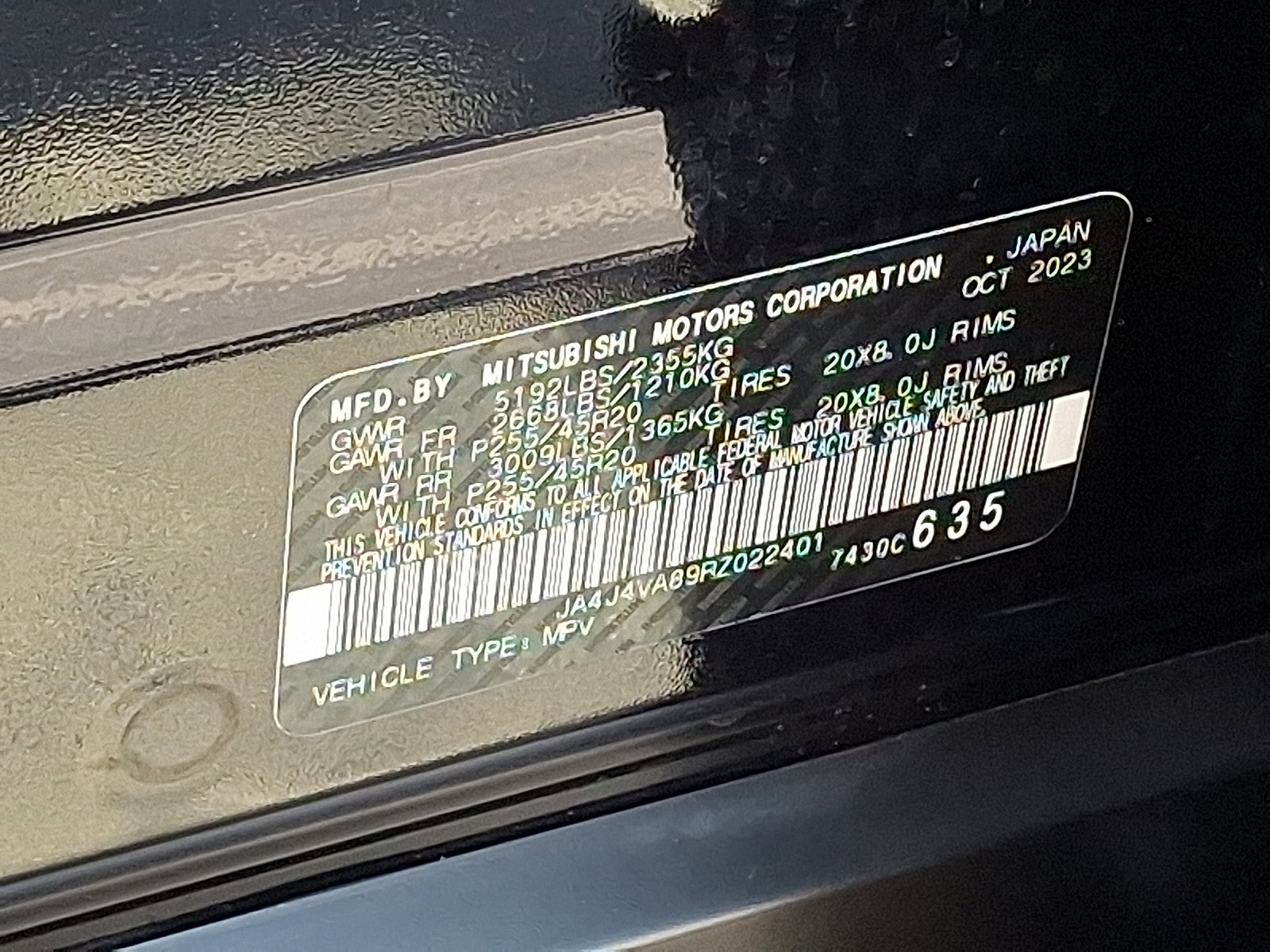 2024 Mitsubishi Outlander SE photo 20
