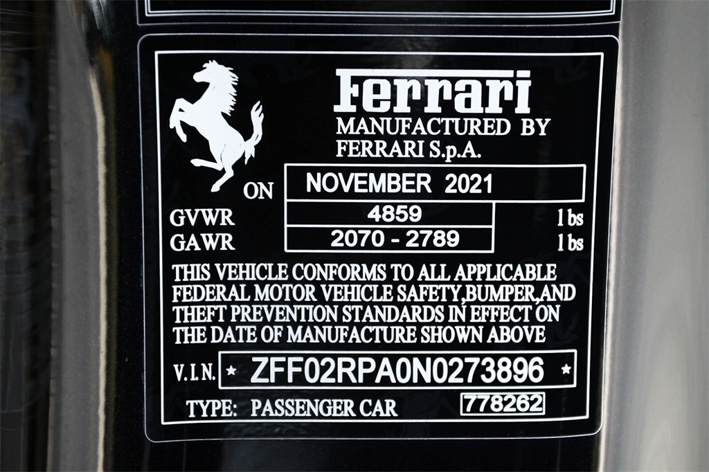 Certified Used 2022 Ferrari Base image 48