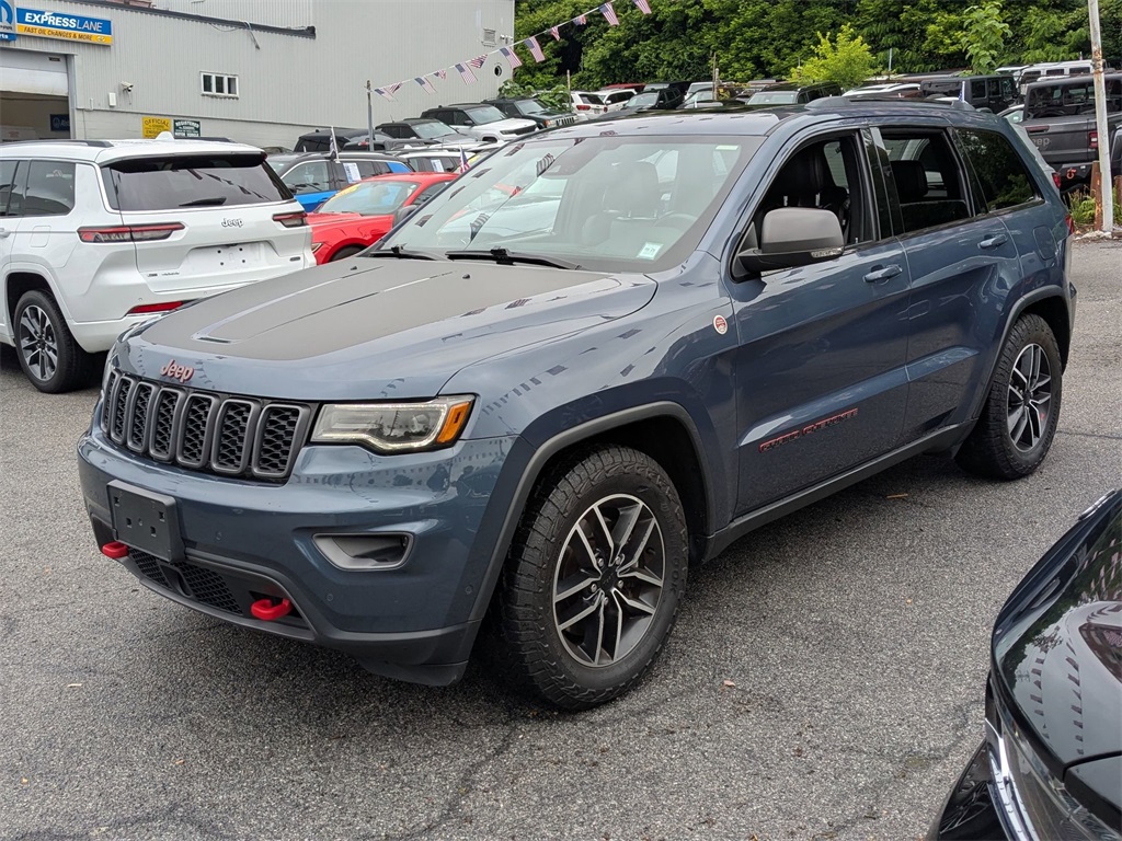 Used 2021 Blue Jeep Trailhawk image 1