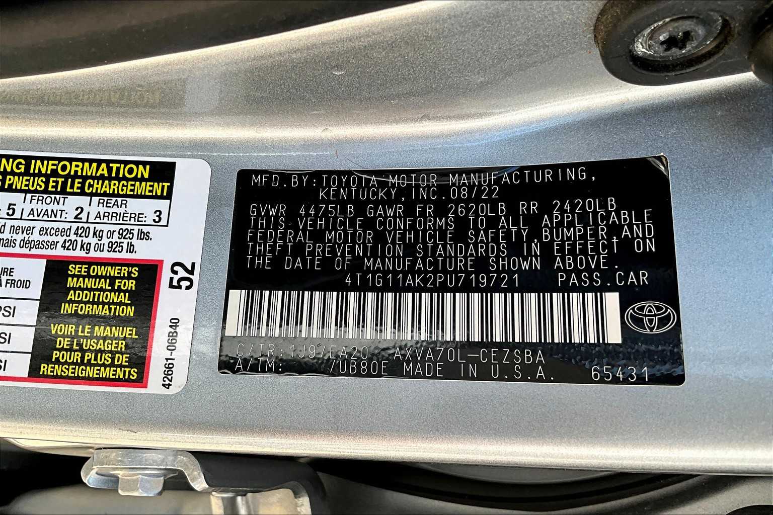 2023 Toyota Camry SE photo 29