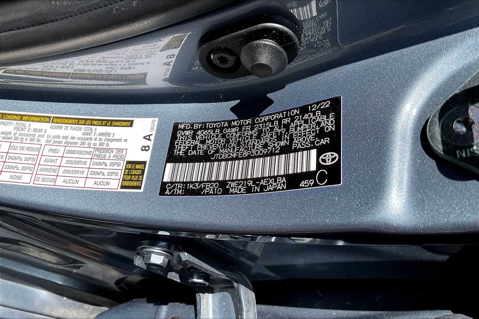 2023 Toyota Corolla Hybrid LE photo 29