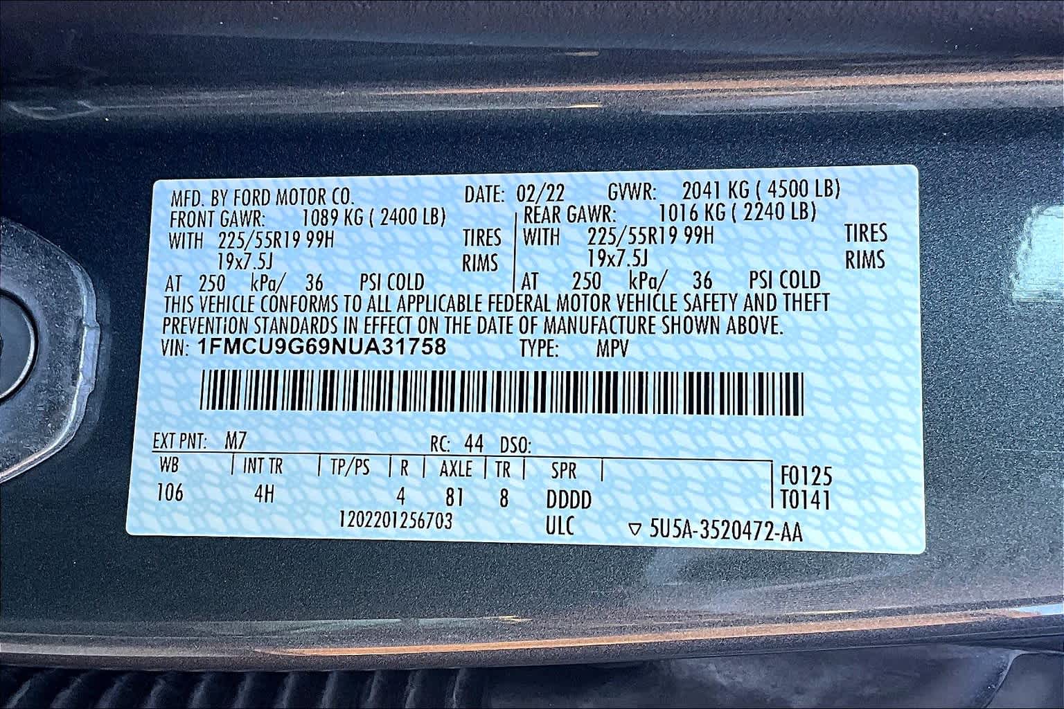 2022 Ford Escape SE photo 32