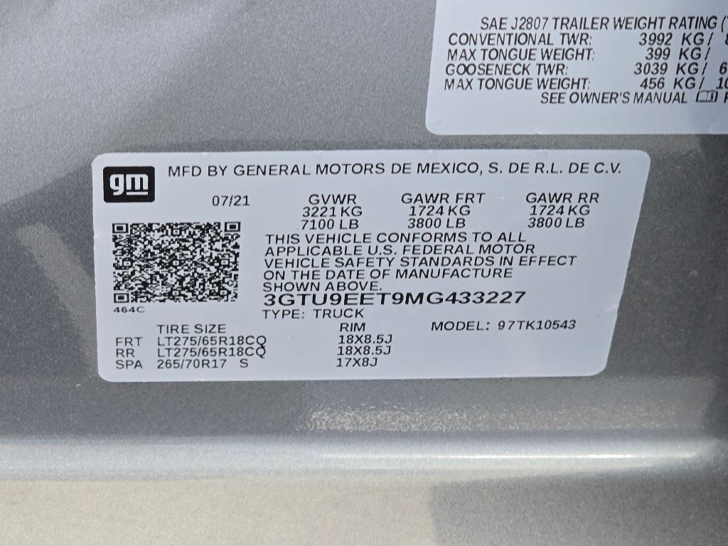 2021 Gmc Sierra 1500 AT4 photo 30