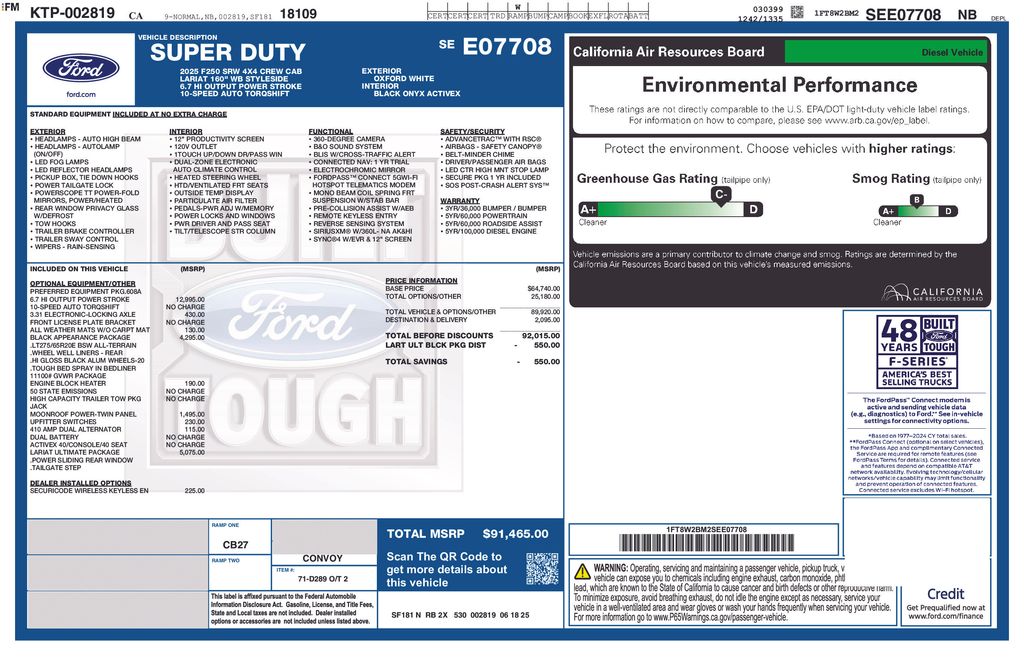 2025 Ford F-250 Super Duty Lariat