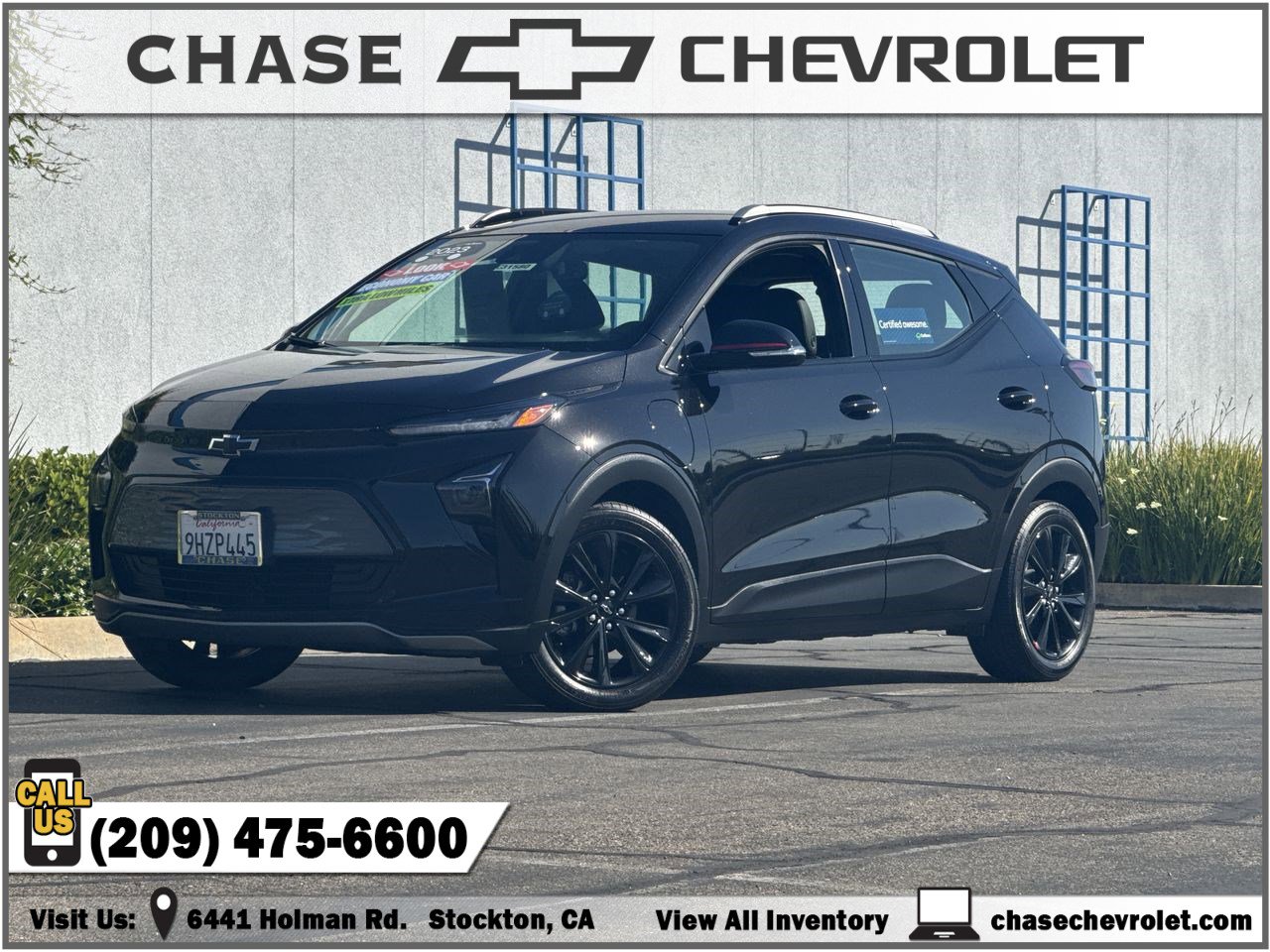 Used 2023 Chevrolet Bolt EUV LT with VIN 1G1FY6S08P4173053 for sale in Stockton, CA