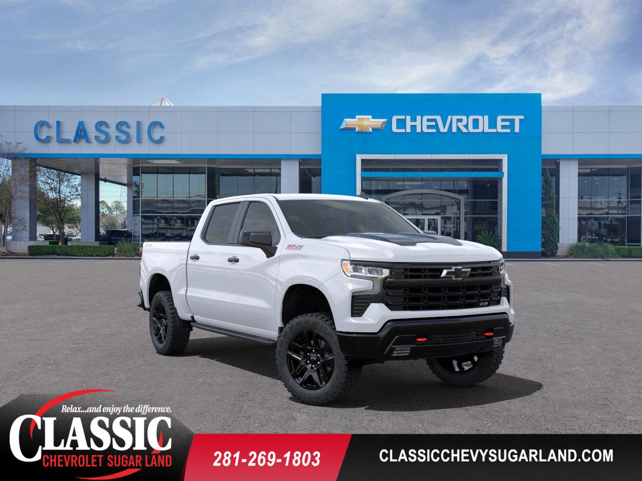 2025 Chevrolet Silverado 1500 LT Trail Boss White at Classic Elite Chevrolet Hwy 6