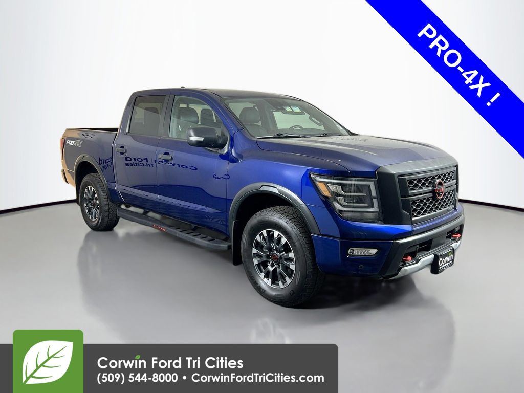 Pre-Owned 2024 Nissan Titan PRO-4X Door Crew Cab Short Bed Truck