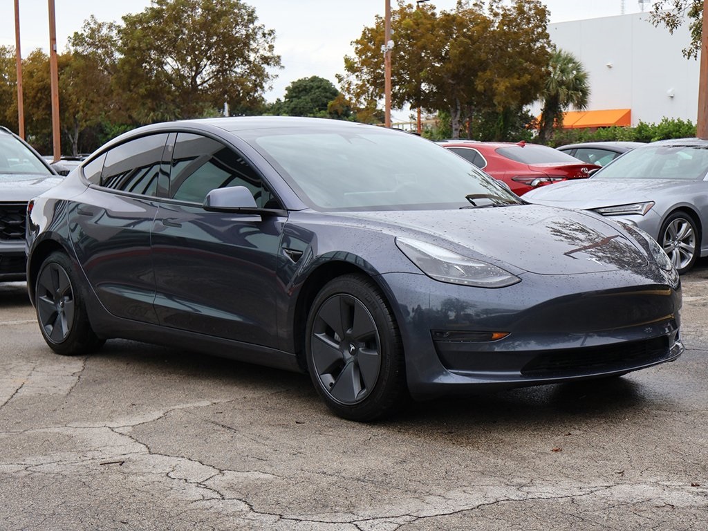 Used 2023 Tesla Model 3 Base with VIN 5YJ3E1EA9PF496062 for sale in Miami, FL