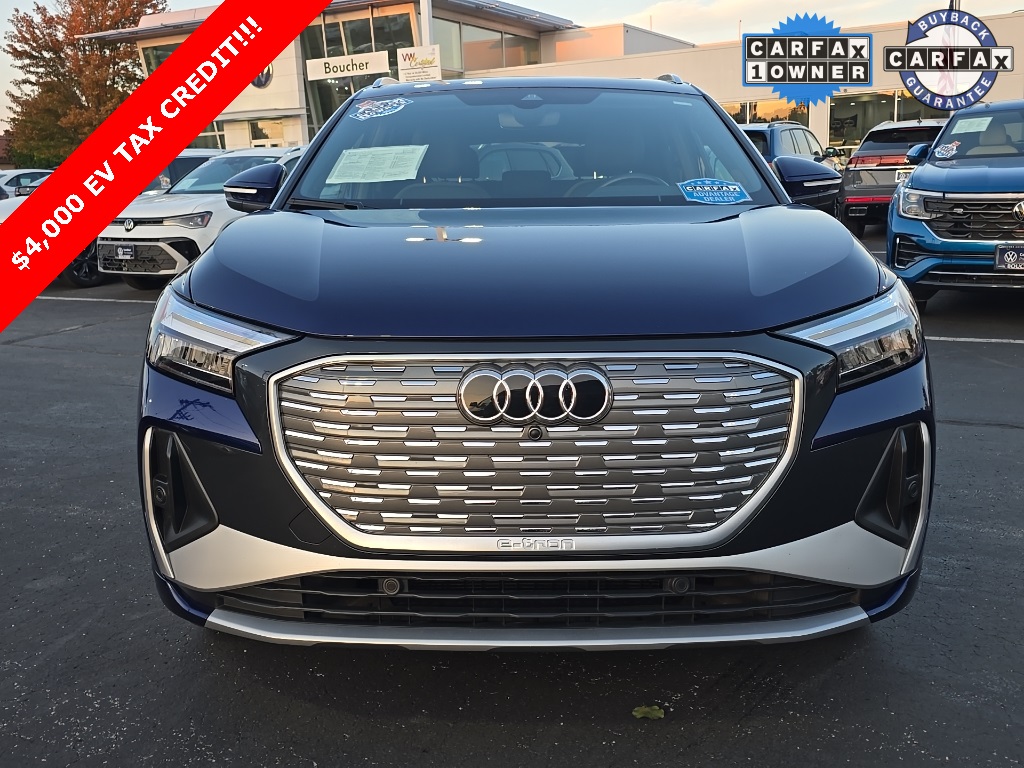 Used 2023 Audi Q4 e-tron Premium Plus with VIN WA1L2BFZ0PP046092 for sale in Franklin, WI
