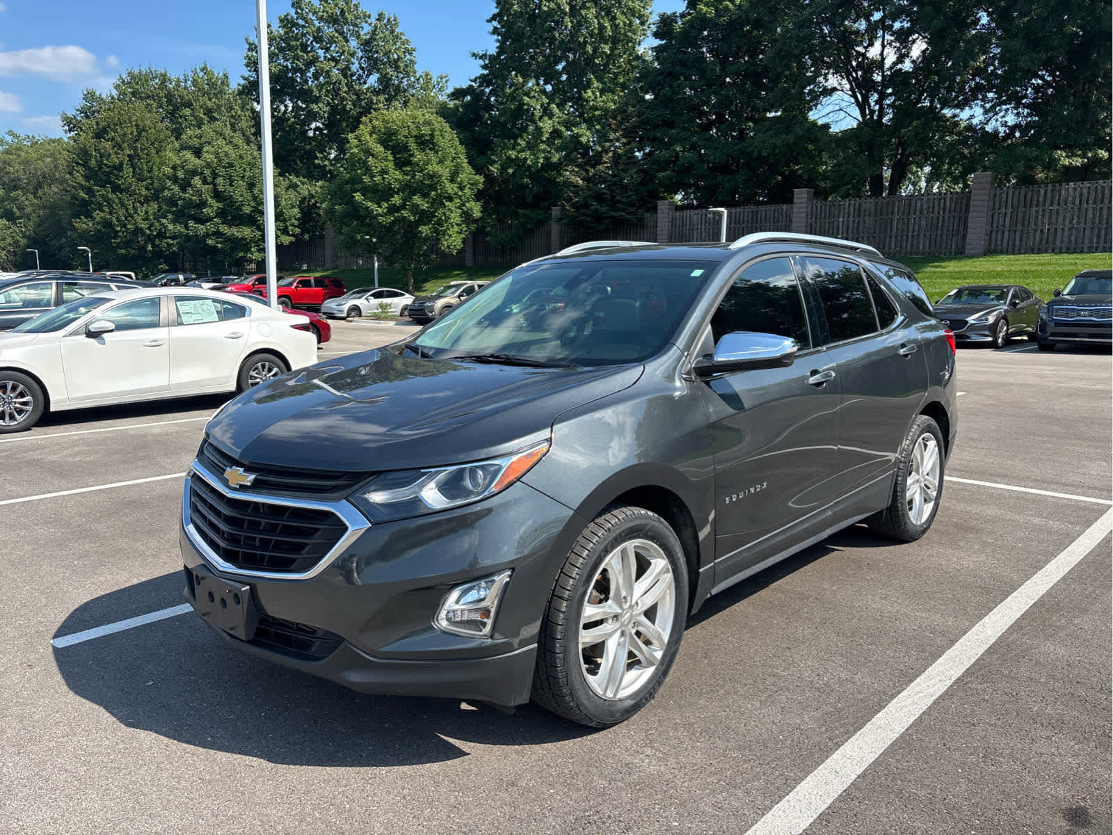 Used 2018 Chevrolet Equinox Premier with VIN 3GNAXVEV5JL266286 for sale in Kansas City