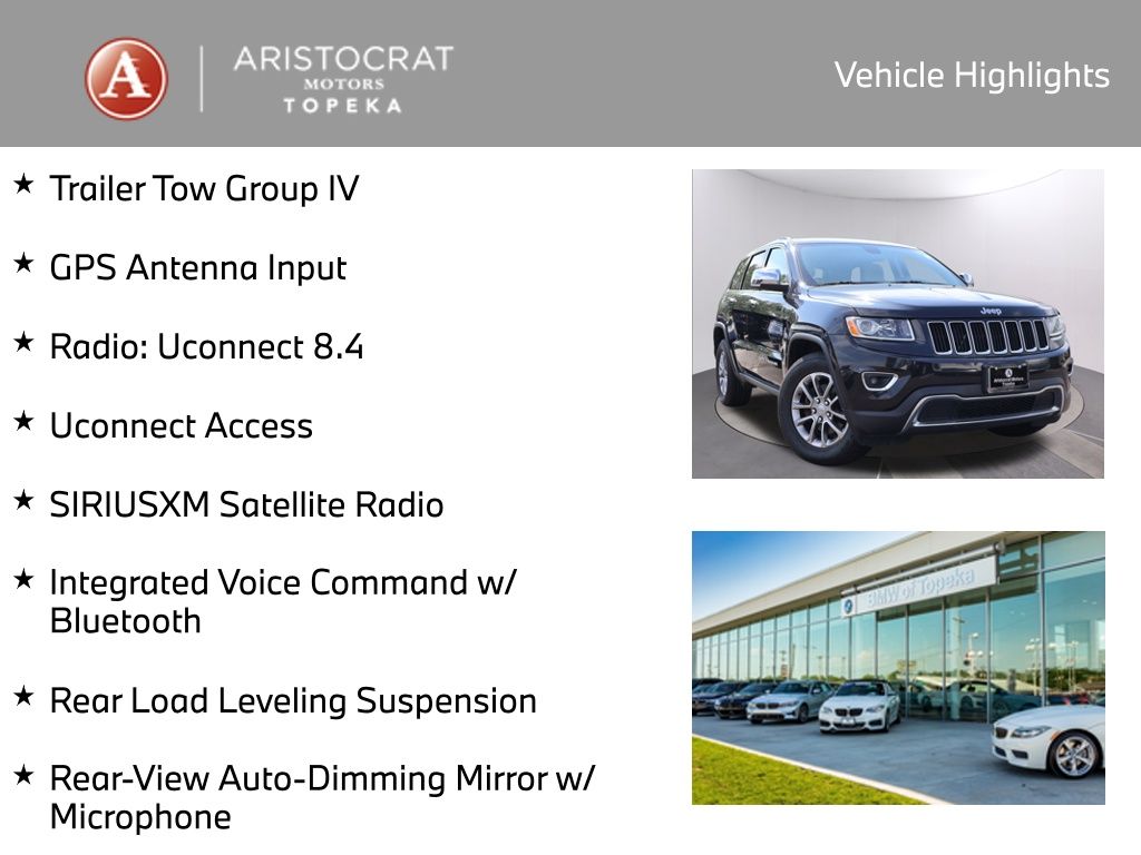 Used 2015 Jeep Grand Cherokee Limited with VIN 1C4RJFBG1FC711294 for sale in Kansas City