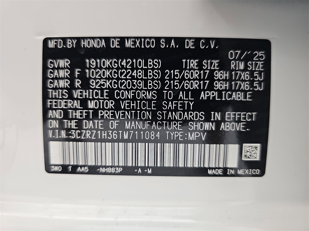 2026 Honda HR-V LX photo 37