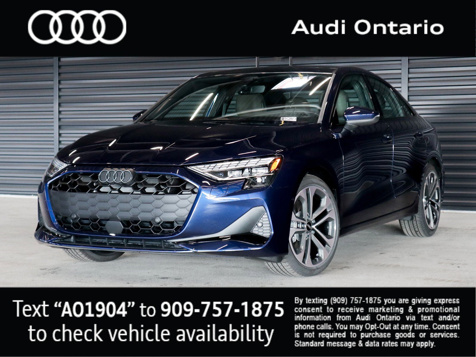 New 2025 Navarra Blue Metallic Audi 40 Premium Plus image 1