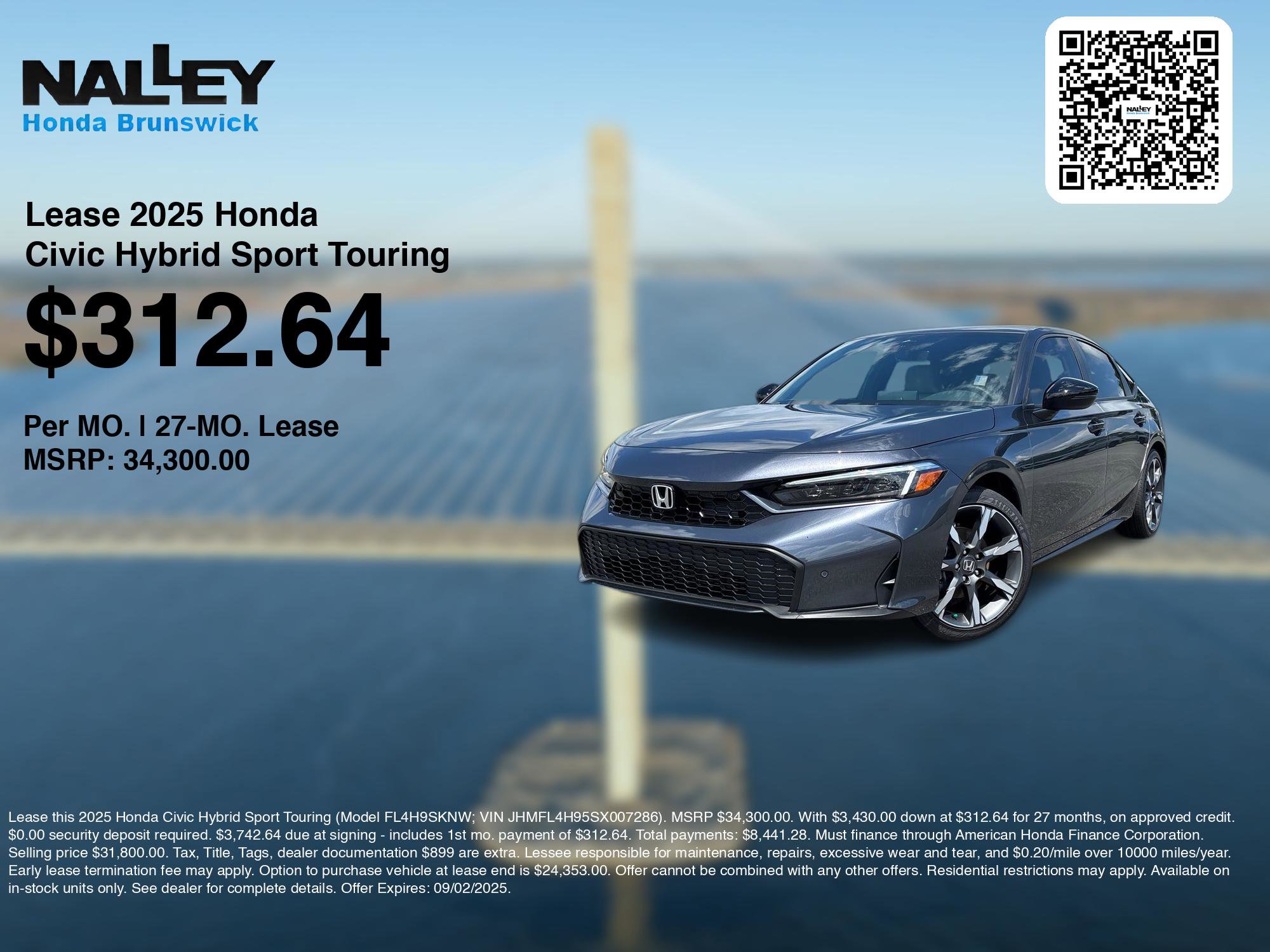 2025 Honda Civic Hatchback Hybrid Sport Touring photo 3