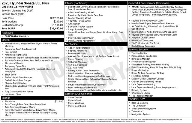 2023 Hyundai Sonata SEL Plus