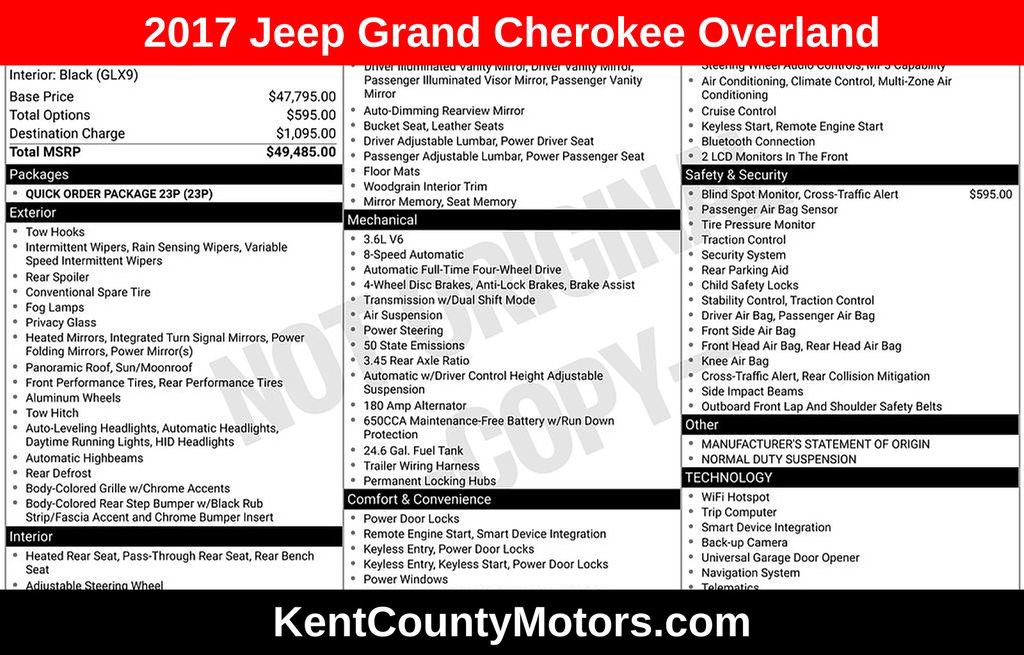 2017 Jeep Grand Cherokee Overland's photo