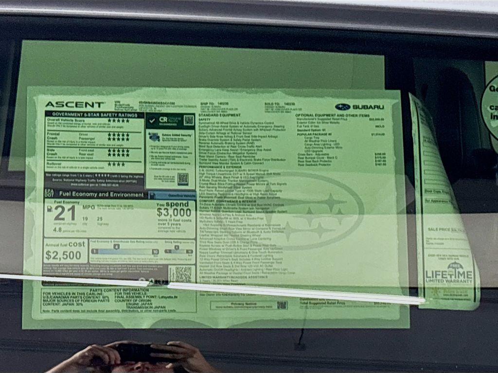 2025 Subaru Ascent Onyx Edition Touring photo 25