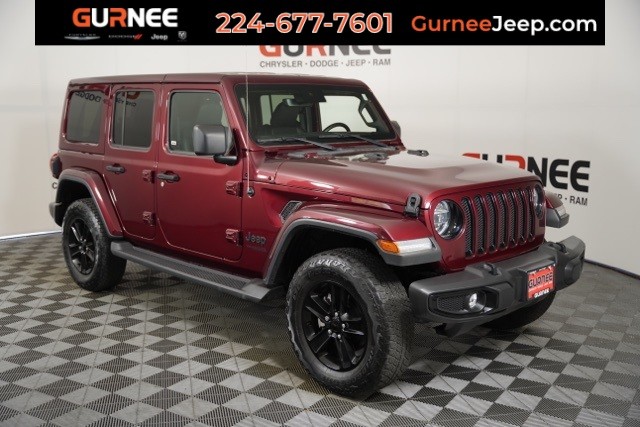 PRE-OWNED 2021 JEEP WRANGLER UNLIMITED SAHARA ALTITUDE WITH NAVIGATION & 4WD