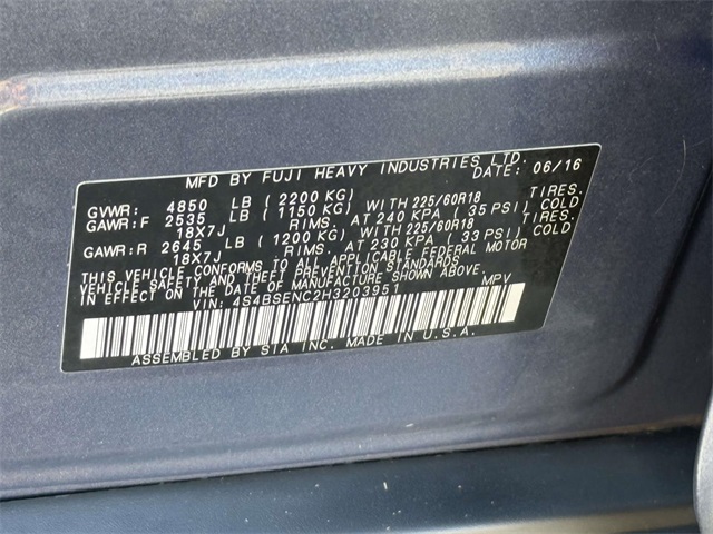 2017 Subaru Outback 3.6R photo 28