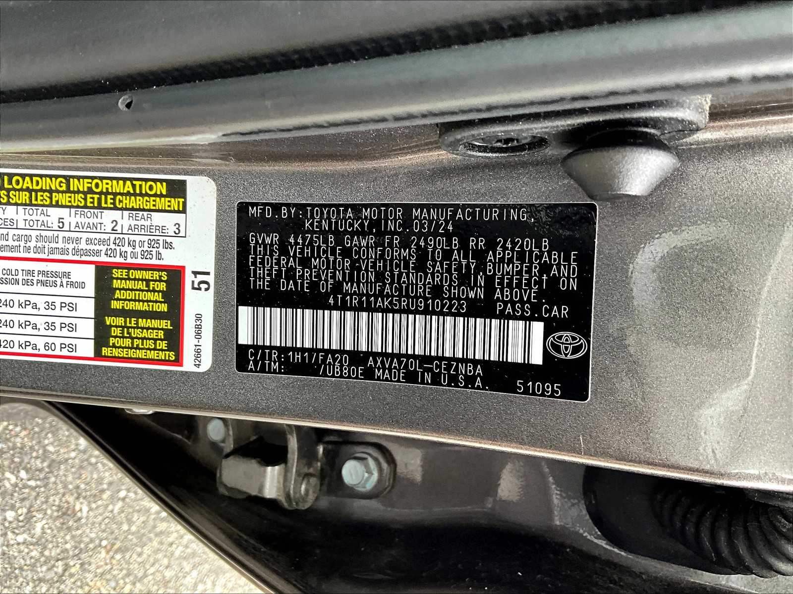 2024 Toyota Camry LE photo 33