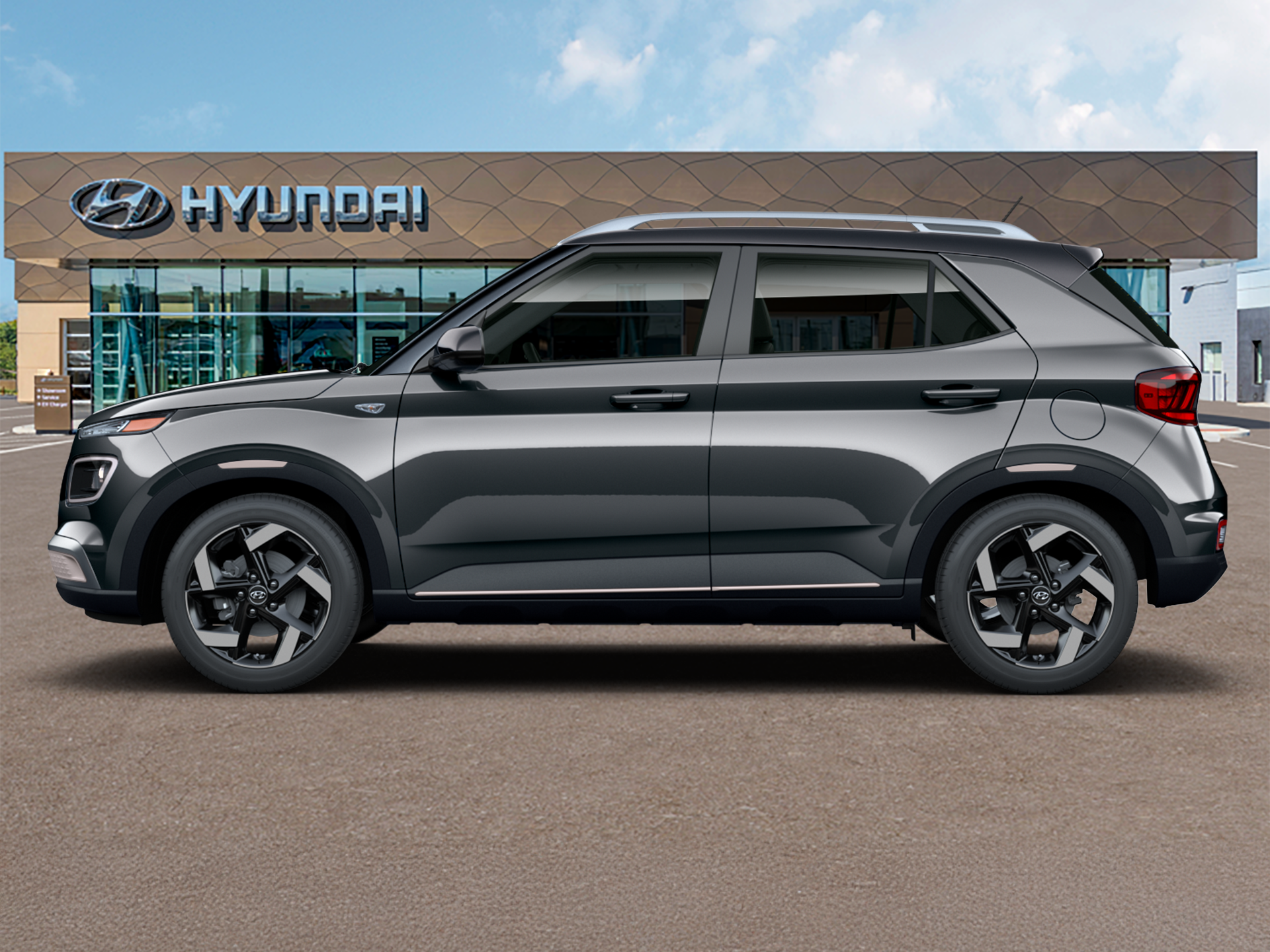 New 2023 Galactic Gray Hyundai Limited image 3