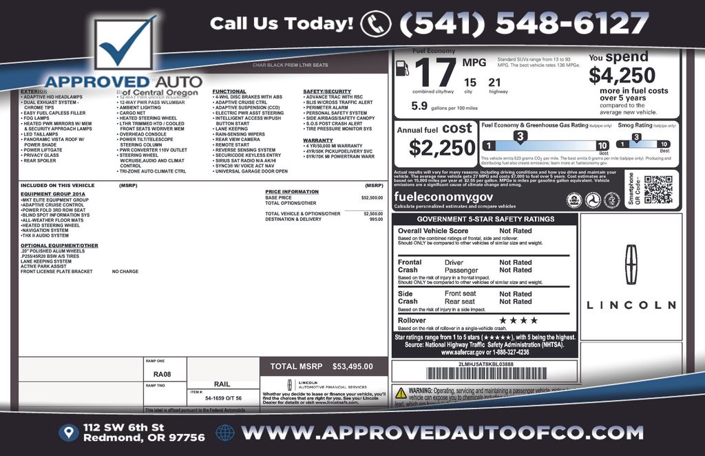 2019 Lincoln MKT Reserve's photo