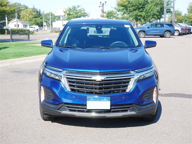 Certified 2022 Chevrolet Equinox LT with VIN 3GNAXUEV2NL310387 for sale in Anoka, Minnesota