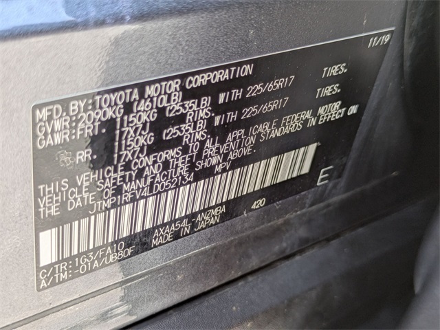 2020 Toyota RAV4 XLE photo 30
