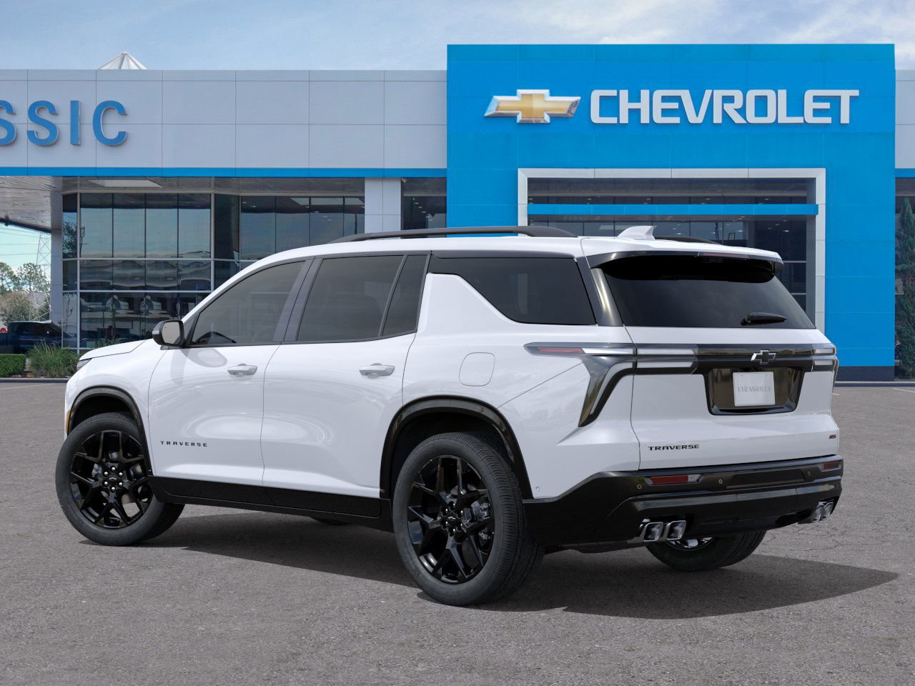 2026 Chevrolet Traverse RS White at Classic Elite Chevrolet Hwy 6
