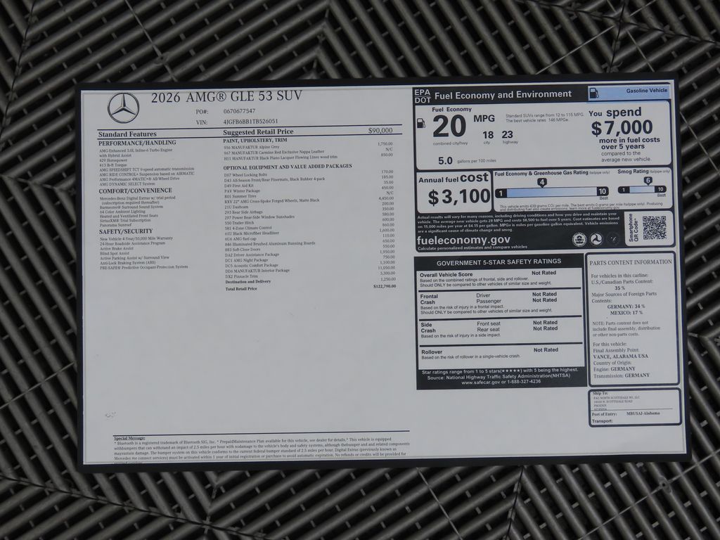 2026 Mercedes Benz GLE 53 AMG 4MATIC photo 9
