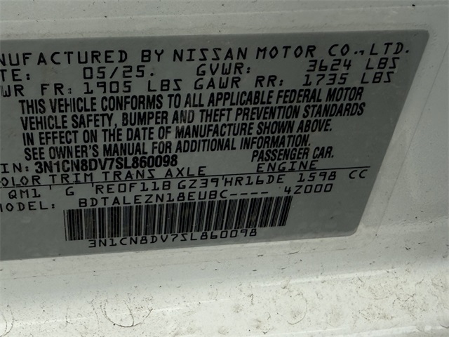2025 Nissan Versa 1.6 S photo 29