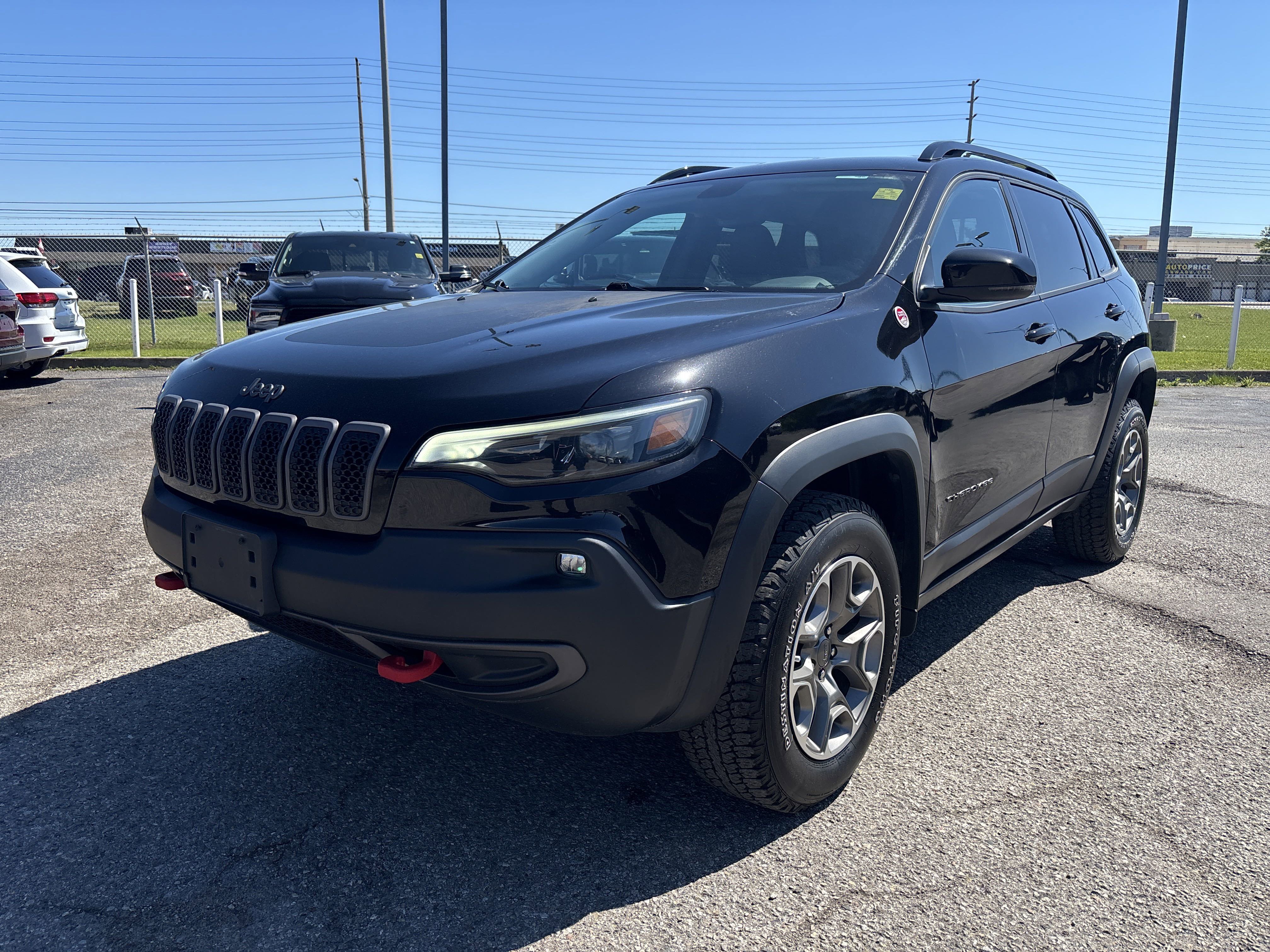 Used 2022 Black Jeep Trailhawk image 1