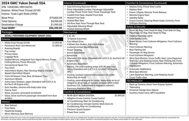 2024 GMC Yukon Denali's photo