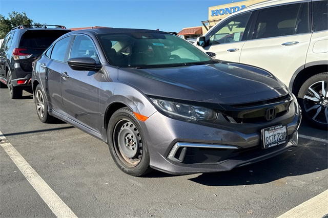 Used 2020 Honda Civic LX with VIN 2HGFC2F6XLH517459 for sale in Napa, CA