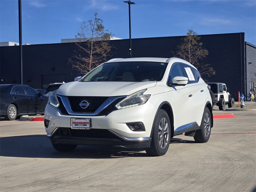 Used 2018 Nissan Murano SL with VIN 5N1AZ2MG0JN113587 for sale in Granbury, TX
