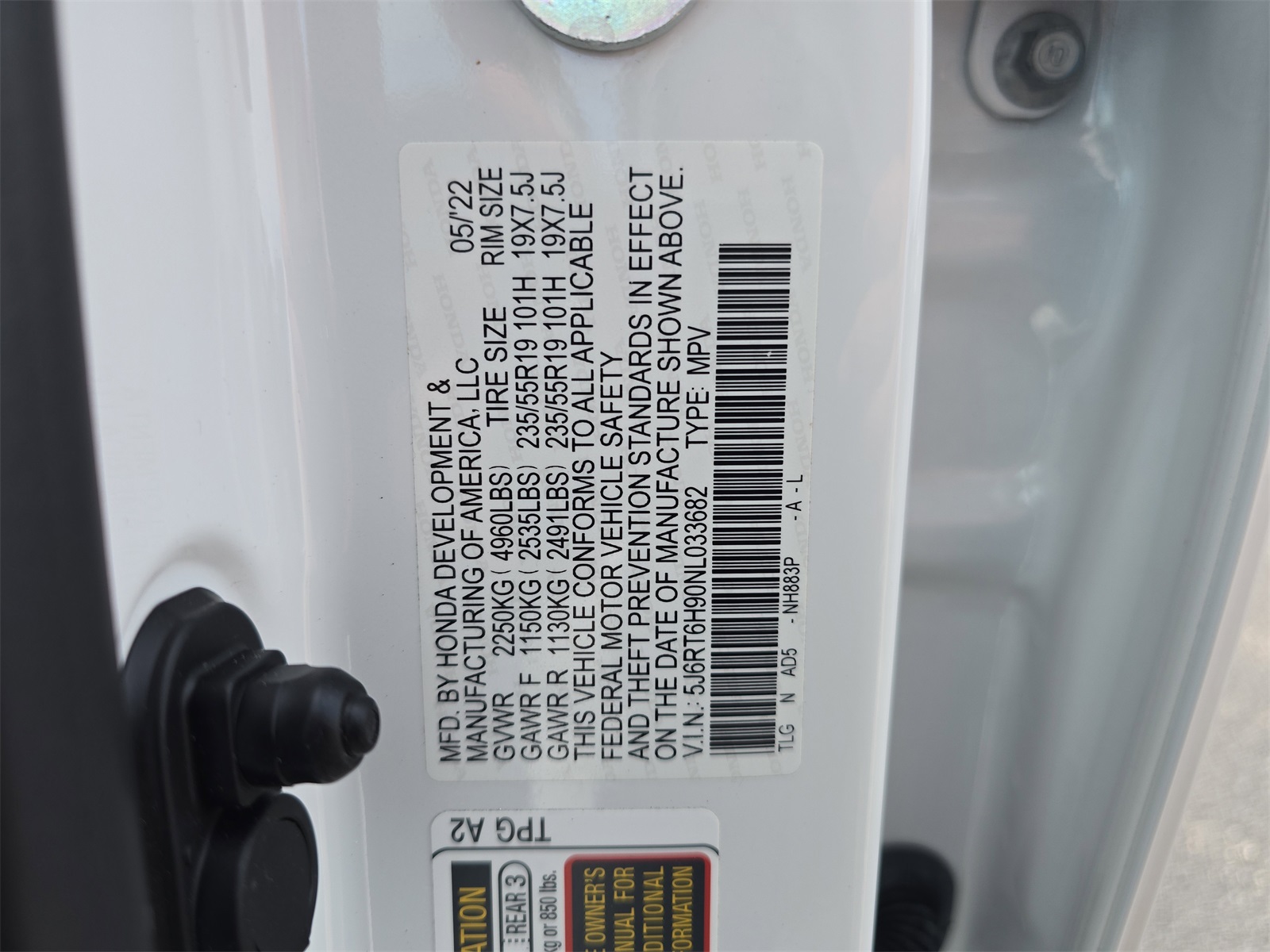 2022 Honda CR-V Hybrid Touring photo 29