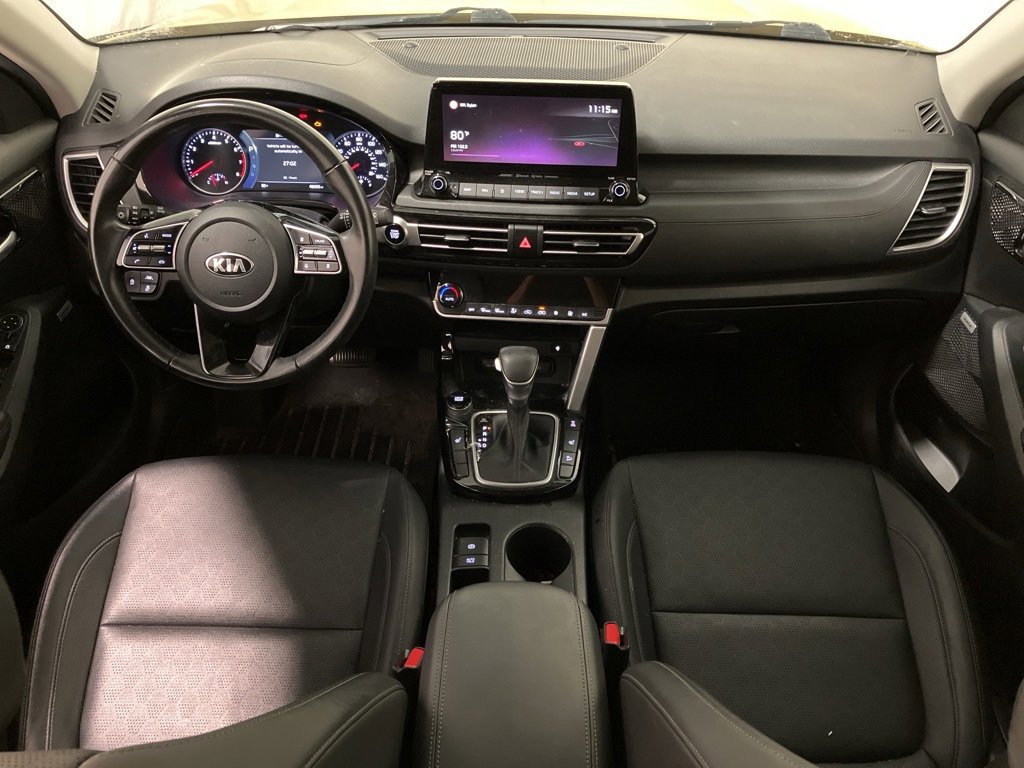 Used 2021 Kia Seltos SX with VIN KNDETCA20M7213882 for sale in Milford, NH