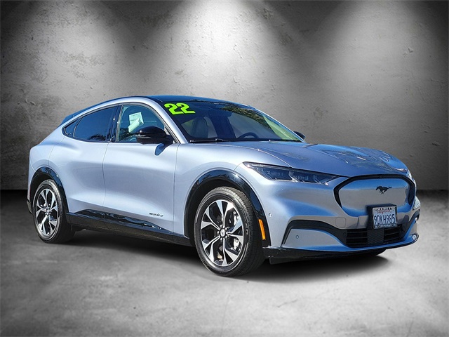 Certified 2022 Ford Mustang Mach-E Premium RWD with VIN 3FMTK3RM7NMA49744 for sale in Hemet, CA