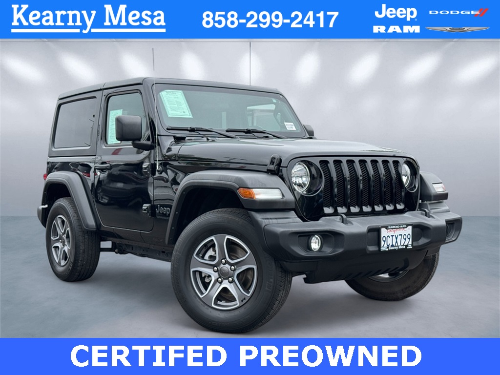 Certified Used 2022 Black Jeep Sport S image 1